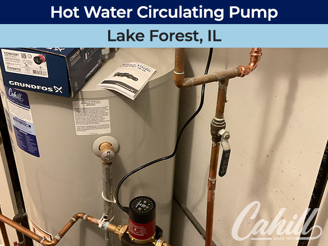 Hot Water Circulating Pump Installation in Lake Forest, Illinois