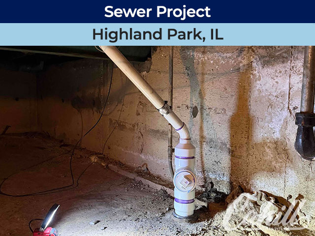 Sewer Project in Highland Park, Illinois