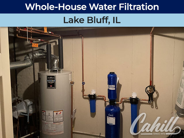 Whole-House Water Filtration Installation in Lake Bluff