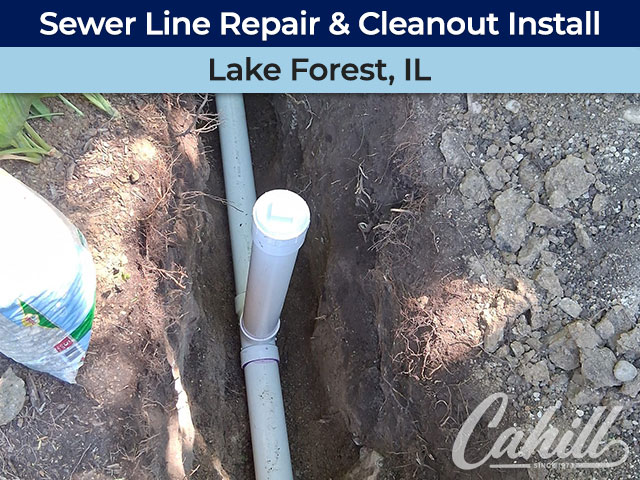Sewer Line Repair & Cleanout Installation in Lake Forest, IL