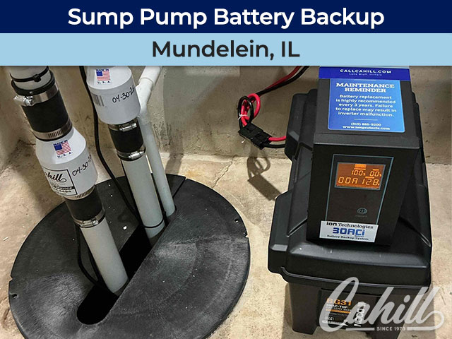 Sump Pump Battery Backup in Mundelein, Illinois