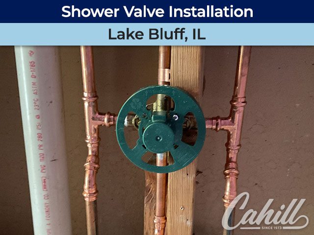Shower Valve Installation in Lake Bluff, IL