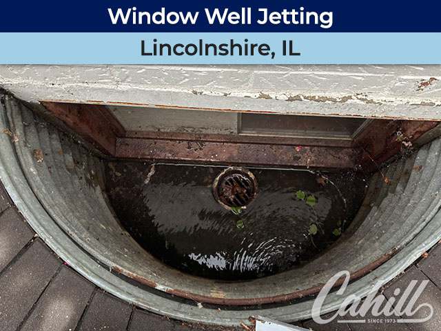 Window Well Drain Jetting in Lincolnshire, IL